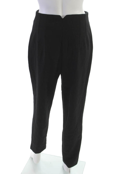 Zara Womens Dress Pants Black Polyester Pull On Size M