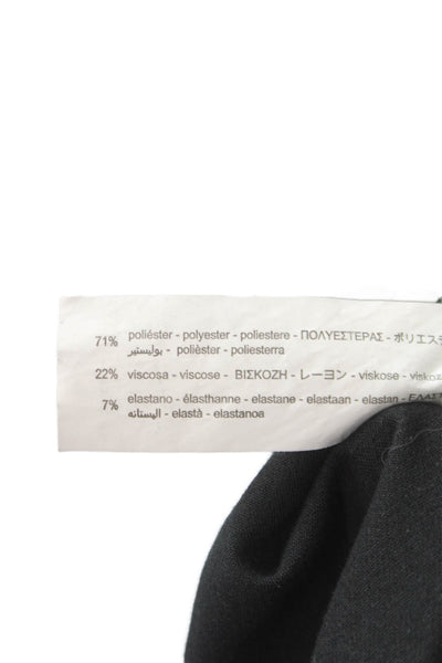 Zara Womens Dress Pants Black Polyester Pull On Size M