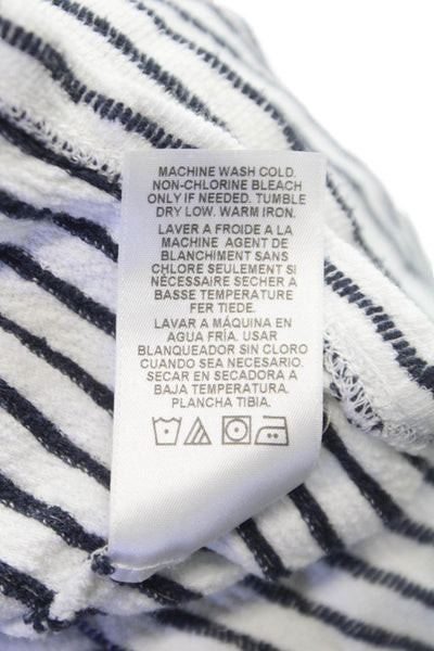 Velvet by Graham & Spencer Mens Henley Striped Cotton T-Shirt White Size XL