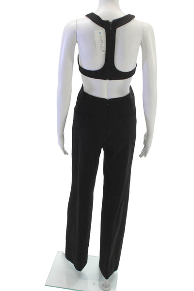 Alessandro Vigilante Women Sleeveless Scoop Neck Black Jumpsuit Size XS