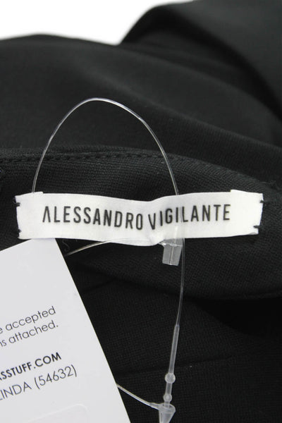 Alessandro Vigilante Women Sleeveless Scoop Neck Black Jumpsuit Size XS