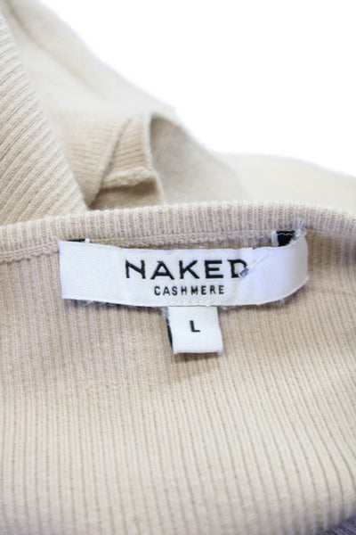 Naked Cashmere Women Cropped Square Neck Cashmere Tank Size L