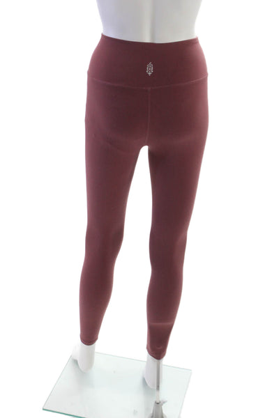 Intimately Free People Womens Red Ankle Leggings Nylon Blend Solid Size XS