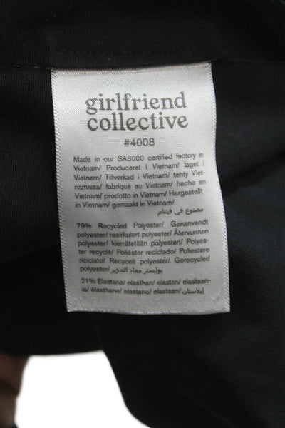 Girlfriend Collective Women Black One Shoulder Sleeveless Leggings Set Size S