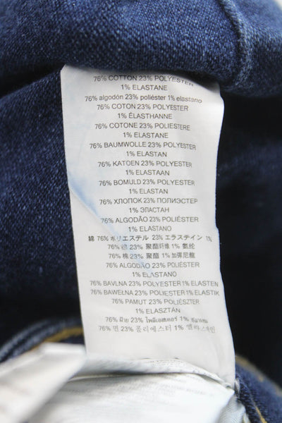Michael Michael Kors Womens Skinny Jeans Blue Cotton Blend Mid Rise Size 4