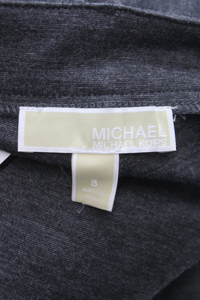 Michael Michael Kors Womens Gray Polyester Leggings Size 8