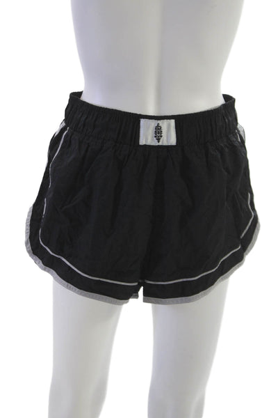 FP Movement Womens Athletic Black Nylon Drawstring Shorts Size M