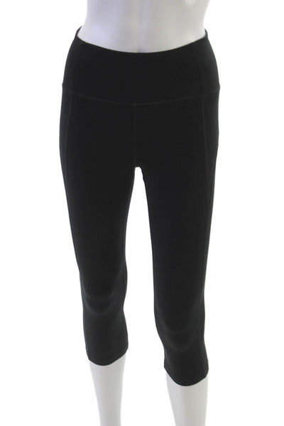 Girlfriend Collective Women Capri Leggings Black Recycled Polyester Size S