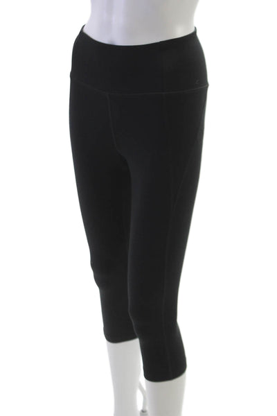 Girlfriend Collective Women Capri Leggings Black Recycled Polyester Size S