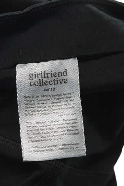 Girlfriend Collective Women Capri Leggings Black Recycled Polyester Size S