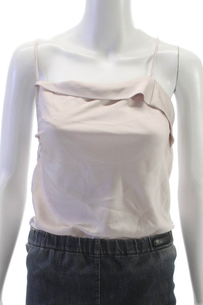 ASTR Womens Beige Cowl Neck Camisole Jumpsuit Polyester Sleeveless Size XS