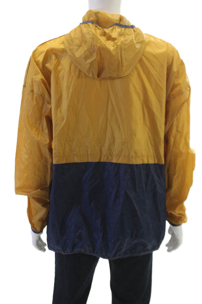 Cotopaxi Unisex Windbreaker Gold Colorblock Polyester Zip Spring Size XL
