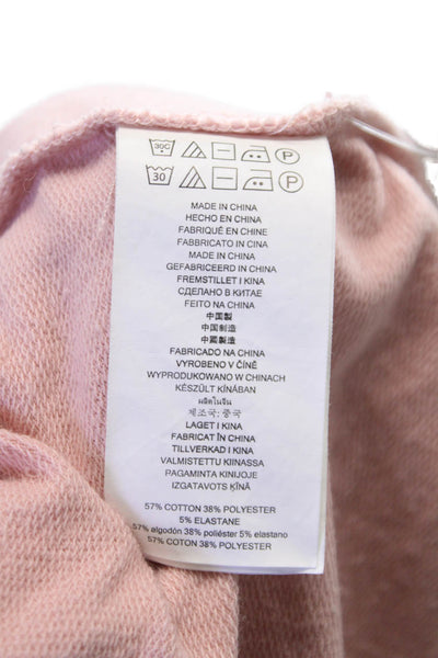 Michael Michael Kors Womens Pink Cotton Full Zip Hoodie Size M