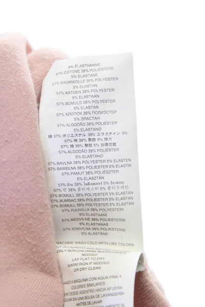 Michael Michael Kors Womens Pink Cotton Full Zip Hoodie Size M