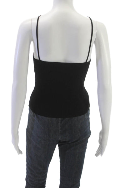 Everlane Womens Basic Halter Tank Black Viscose Sleeveless Size L