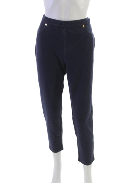 Michael Michael Kors Womens Blue Capri Pants Cotton Blend Size L