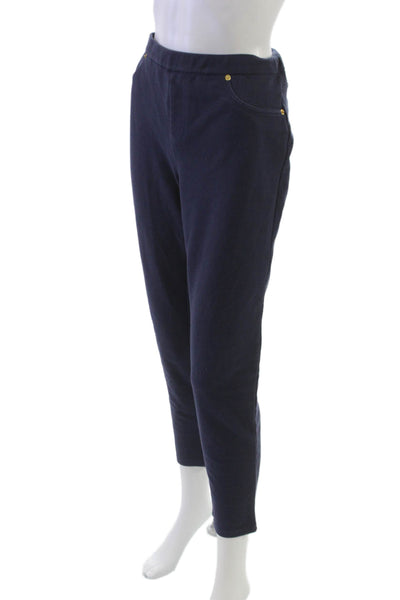 Michael Michael Kors Womens Blue Capri Pants Cotton Blend Size L