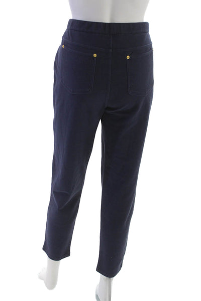 Michael Michael Kors Womens Blue Capri Pants Cotton Blend Size L