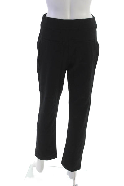 Spanx Womens Ankle Pants Black Rayon Pull On Size M