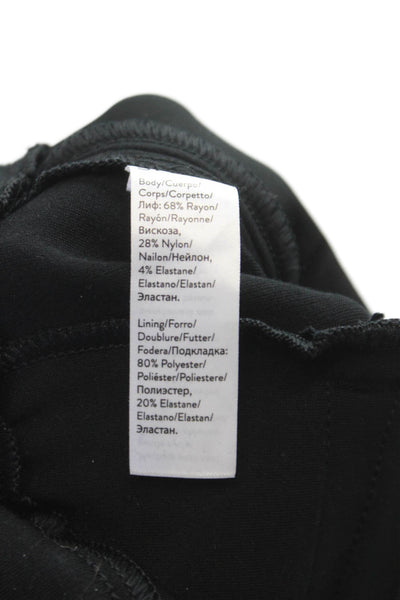 Spanx Womens Ankle Pants Black Rayon Pull On Size M