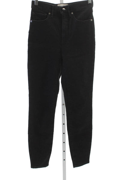 Everlane Women Skinny Jeans Black Mid Rise 28 Inseam Cotton Size 27