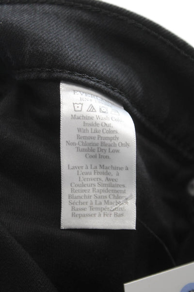 Everlane Women Skinny Jeans Black Mid Rise 28 Inseam Cotton Size 27