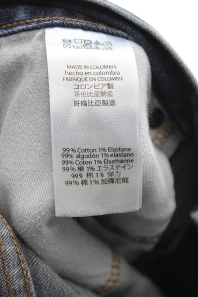 Michael Kors Mens Blue Straight Jeans Cotton Button Fly Size 32