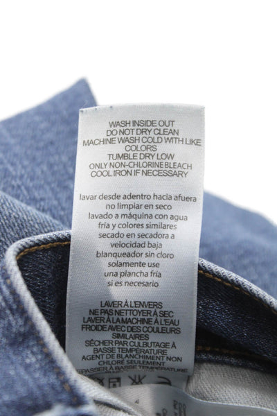 Michael Kors Mens Blue Straight Jeans Cotton Button Fly Size 32