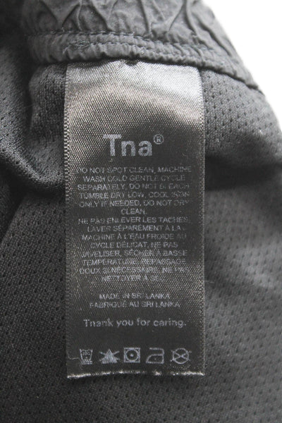 TNA Womens Athletic Nylon Shorts Black Size M