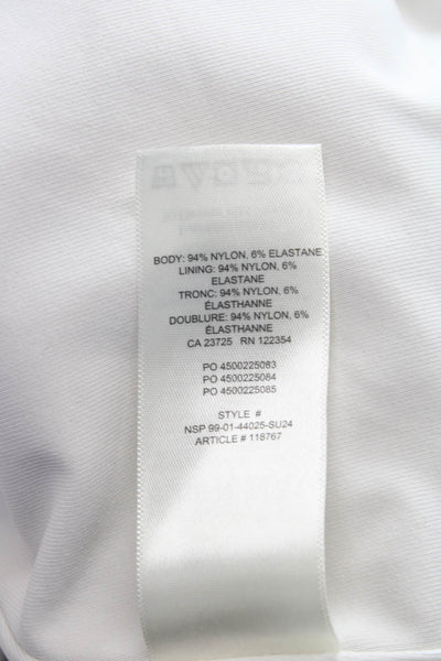 Aritzia Women Basic Beige Nylon Round Neck Short Sleeve T-Shirt Size S