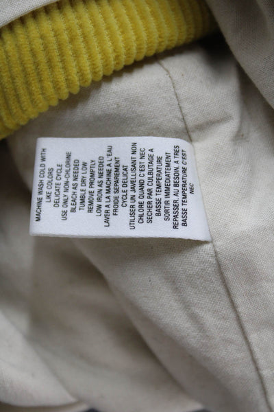 Maeve Anthropologie Women Straight Pencil Skirt Yellow Cotton Size 10