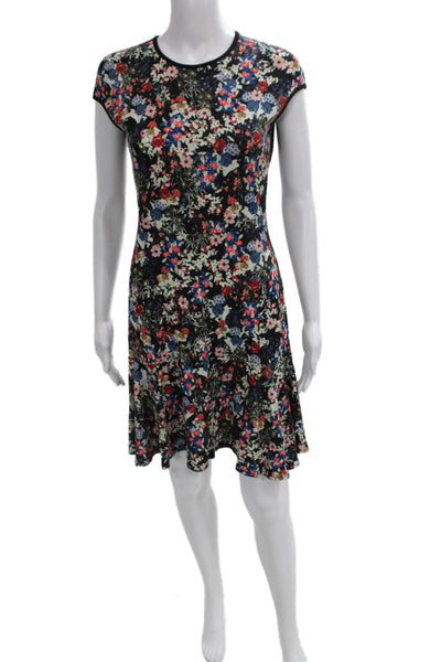 Erdem Women Fit & Flare Floral Viscose Knee Length Dress Size 4