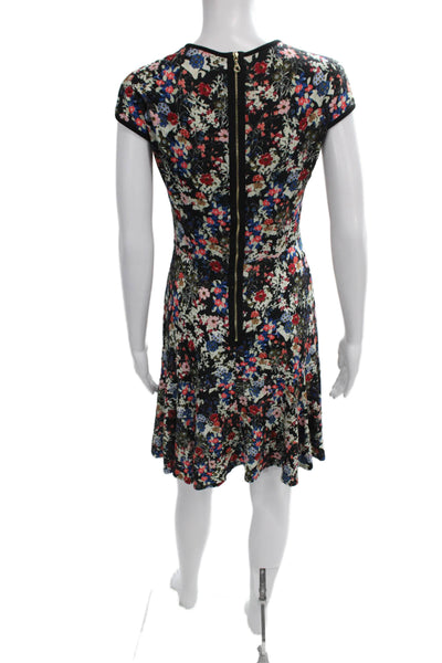 Erdem Women Fit & Flare Floral Viscose Knee Length Dress Size 4