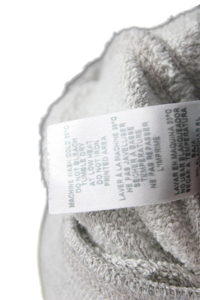 Sundry Women Pullover Sweatshirt Gray Cotton Crew Neck Long Sleeve Size 0