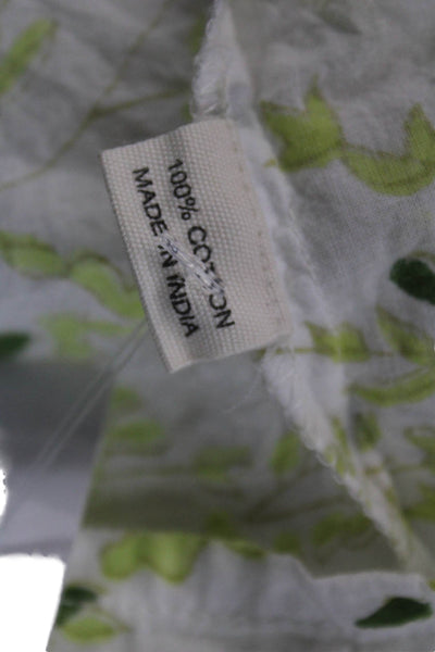 India Amory Womens Shirt Dress White Cotton Collared Half Sleeve Maxi Size S