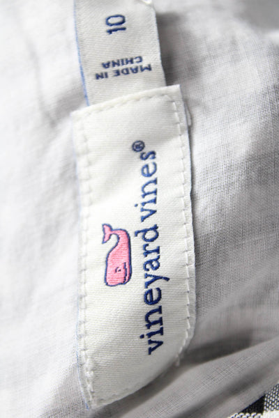 Vineyard Vines Women Shift Dress Black V-Neck Zip Size 10