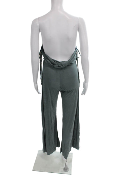 Young Fabulous & Broke Women Strapless Green Jumpsuit Rayon Size S