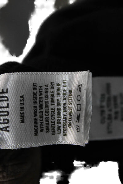 Agolde Women One Piece Bodysuit Black Scoop Neck Sleeveless Size L