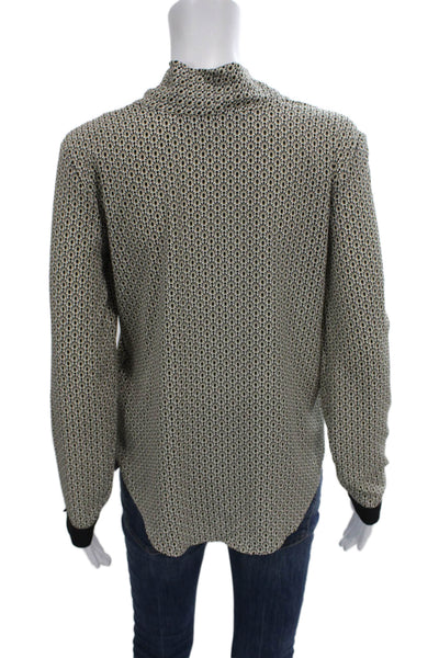 Zara Basic Collection Womens Blouse Multicolor Cowl Neck Long Sleeve Size S