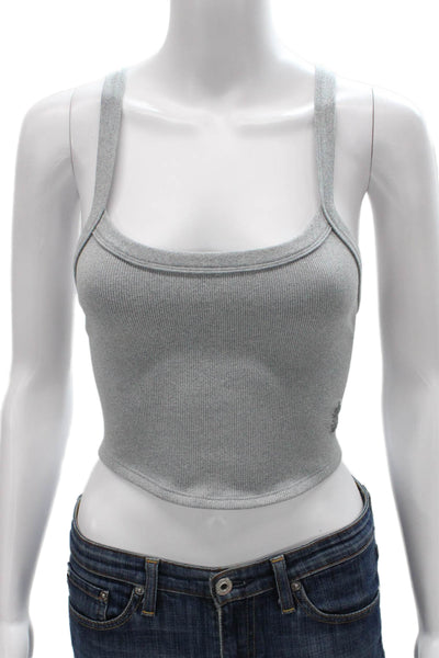 FP Movement Womens Basic Scoop Neck Sleeveless Tank Gray Pullover Size XS