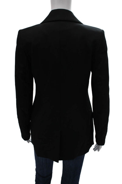 The Drop Womens Black Blazer Long Sleeve Polyester Blend Size 2XS