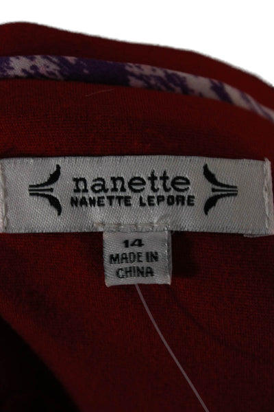 Nanette Nanette Lepore Women Pant Suit Blazer Red Size 14