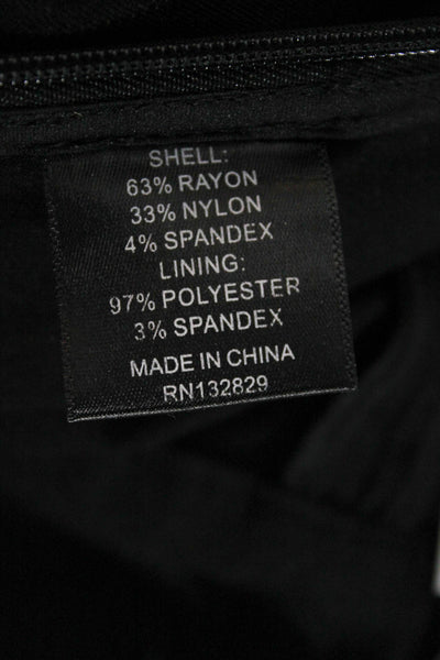 NBD Womens Black Rayon Dress Pants Zip Solid Inseam 31 Size XS