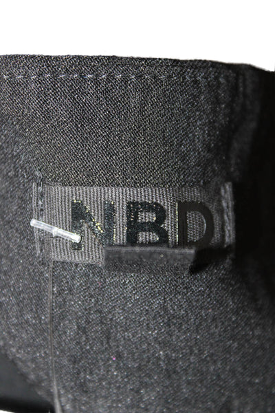 NBD Womens Black Rayon Dress Pants Zip Solid Inseam 31 Size XS