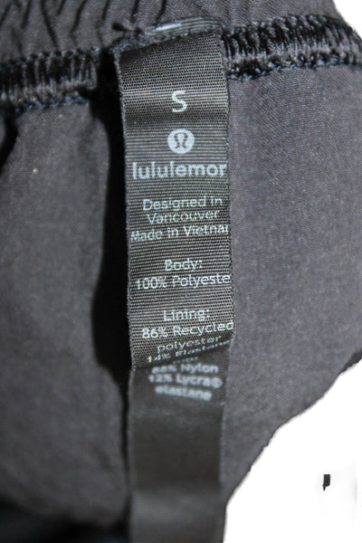 Lululemon Unisex Adults Blue Drawstring Polyester Joggers Size S