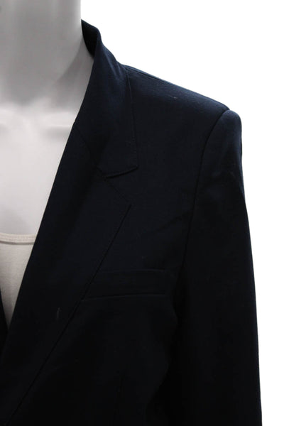 Roucha Womens Blazer Blue Buttoned Long Sleeve Size S
