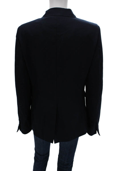 Roucha Womens Blazer Blue Buttoned Long Sleeve Size S