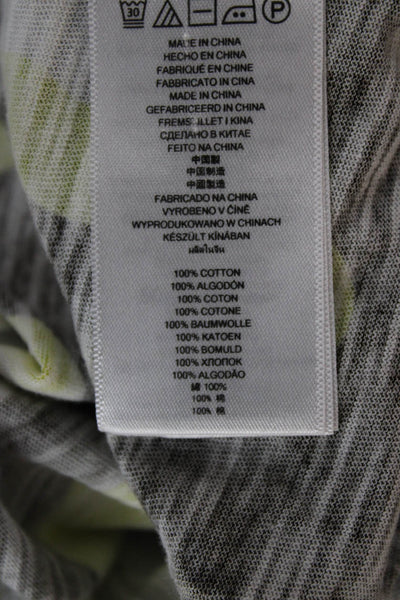 Michael Michael Kors Womens Basic T-Shirt Yellow Camo Short Sleeve Size XS