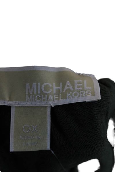 Michael Michael Kors Women Green Scoop Neck Tunic Blouse 3/4 Sleeve Size 0X