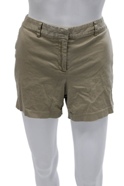 Michael Michael Kors Women Beige Cotton Chino Shorts Size 8